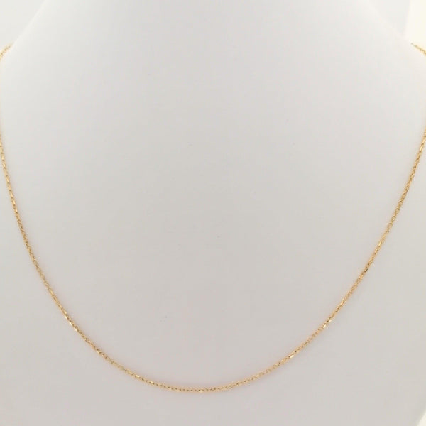 Yellow gold anchor chain - Cape Diamond Exchange