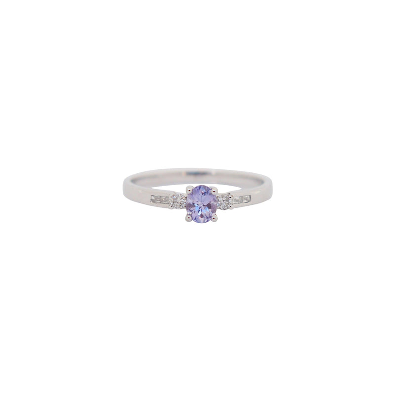 Tanzanite Ring with Diamonds - cape diamond exchange