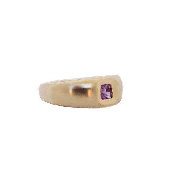 yellow gold and Amethyst gemstone - Cape Diamond Exchange