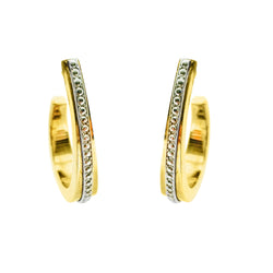 Gold Oval Hoop Earrings - Cape Diamond Exchange