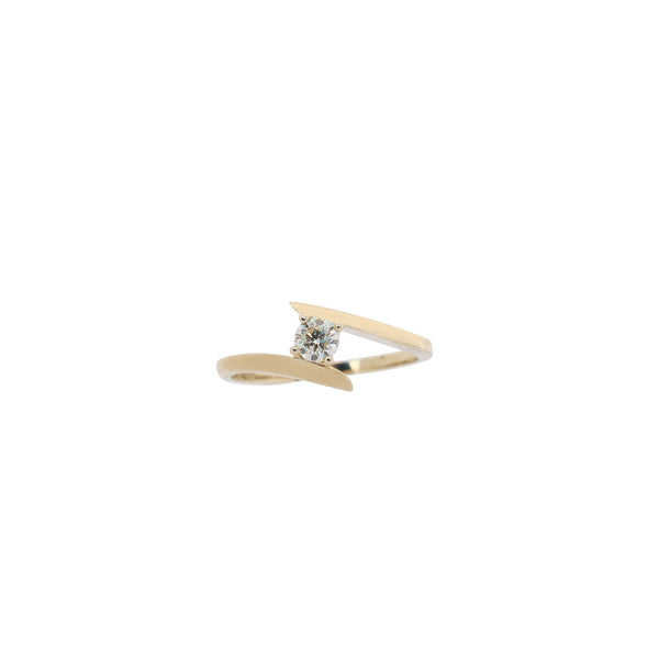Yellow Gold Diamond Fancy Engagement Ring - cape diamond exchange