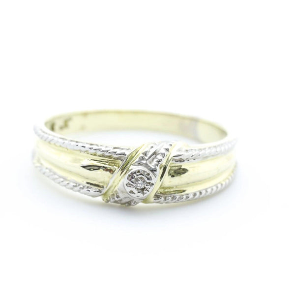 9 kt Yellow Gold Cubic Zircon Ring - Cape Diamond Exchange