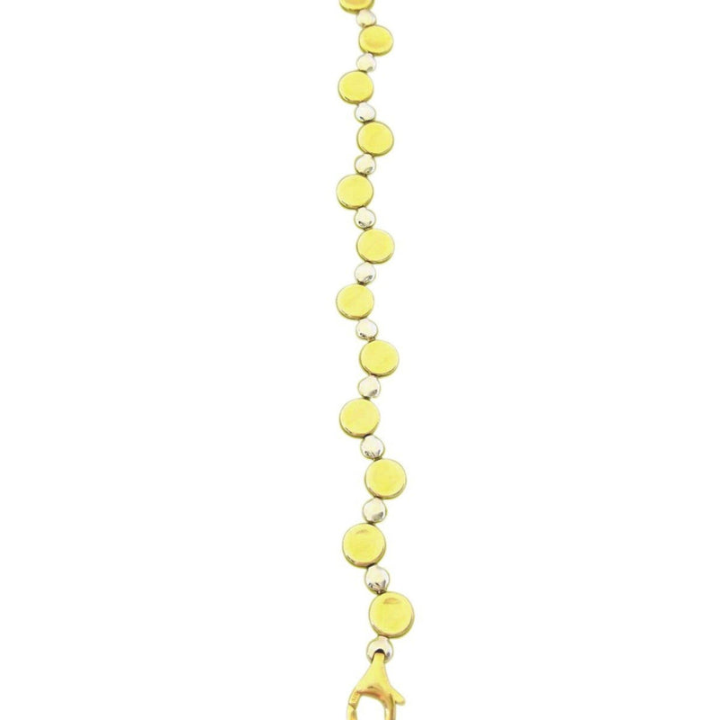 9 kt Yellow and White Gold Dots Bracelet - Cape Diamond Exchange