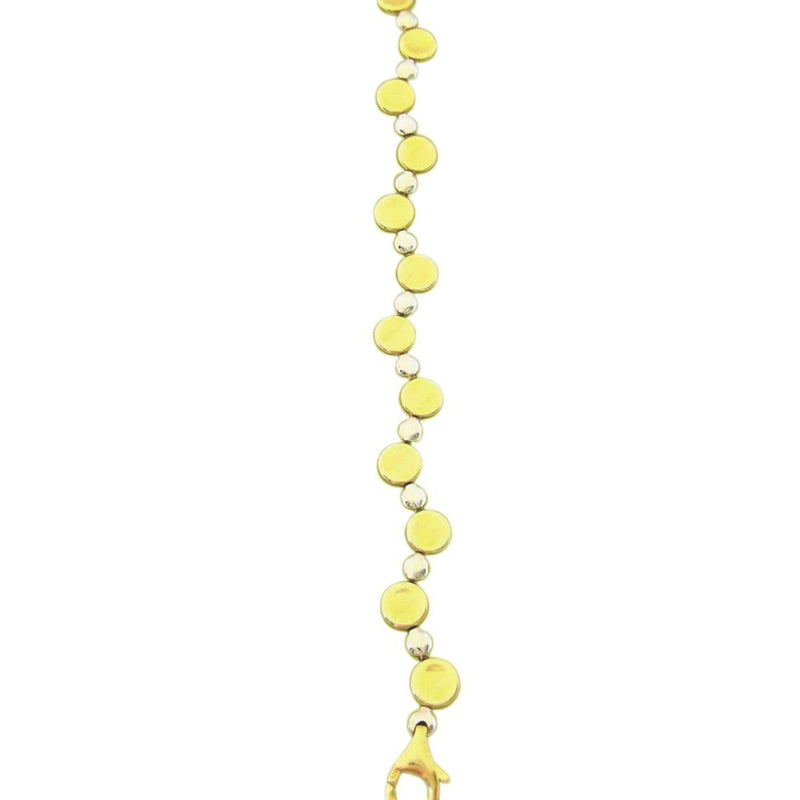 9 kt Yellow and White Gold Dots Bracelet - Cape Diamond Exchange
