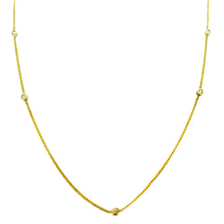 Yellow Gold and Diamond Doughnut Necklace Cape Diamond Exchange in St. George's Mall