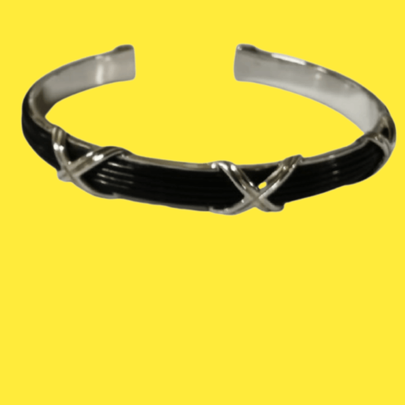 Elephant Hair Bangle with yellow background - Cape Diamond Exchange