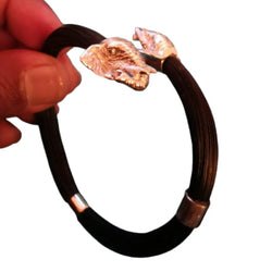 bypass elephant hair bangle with elephant ending- Cape Diamond Exchange