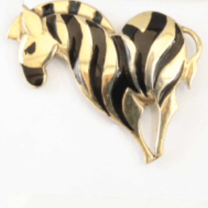 Enamel Zebra Lapel Pin - cape diamond exchange