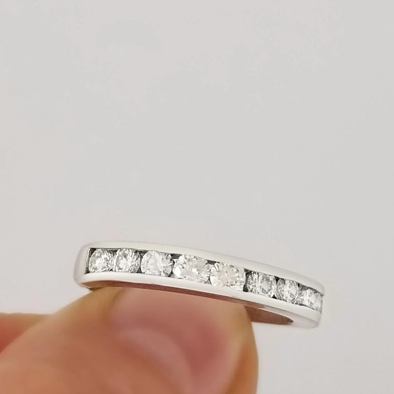 18 kt White Gold Diamond Eternity Ring - Cape Diamond Exchange