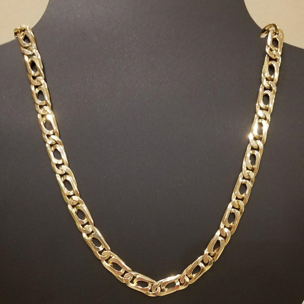 9 kt Yellow Gold Figaro Chain - Cape Diamond Exchange