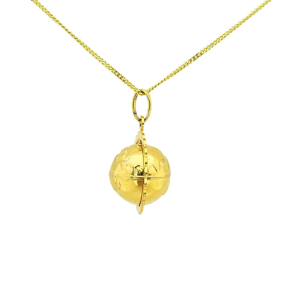 9 kt Yellow Gold Golden Globe Pendant - Cape Diamond Exchange