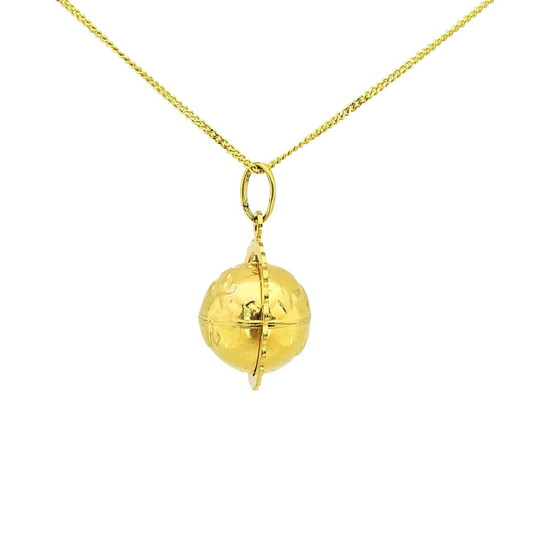 Baby Globe Diamond Pendant Necklace in 18k gold - Moritz Glik
