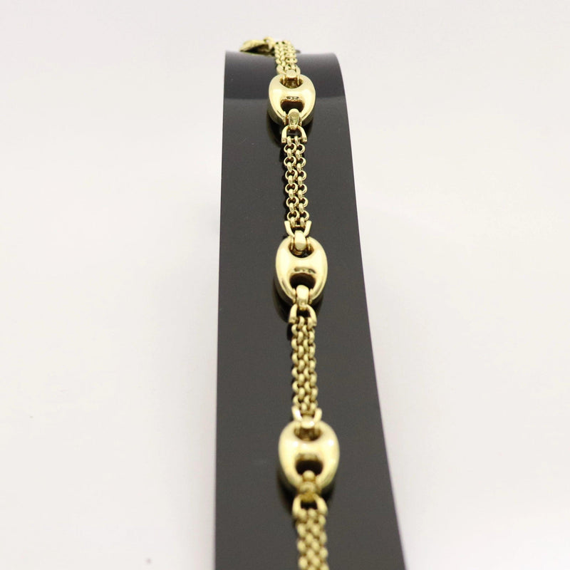 Yellow Gold Gucci Belcher Bracelet - Cape Diamond Exchange