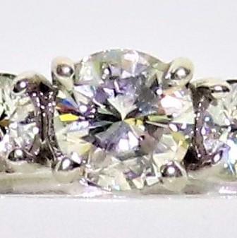 18 Kt White Gold and Diamond Trilogy Ring - Cape Diamond Exchange