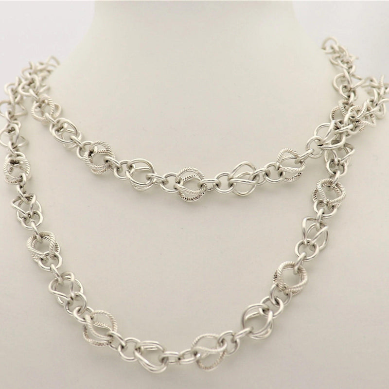 65cm Infinity Necklace in Silver