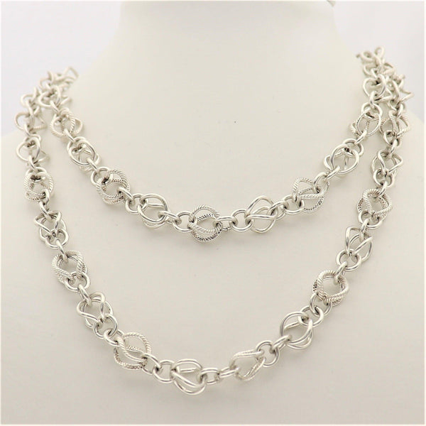 Silver Fancy Infinity Necklace Cape Diamond Exchange in St. George's Mall