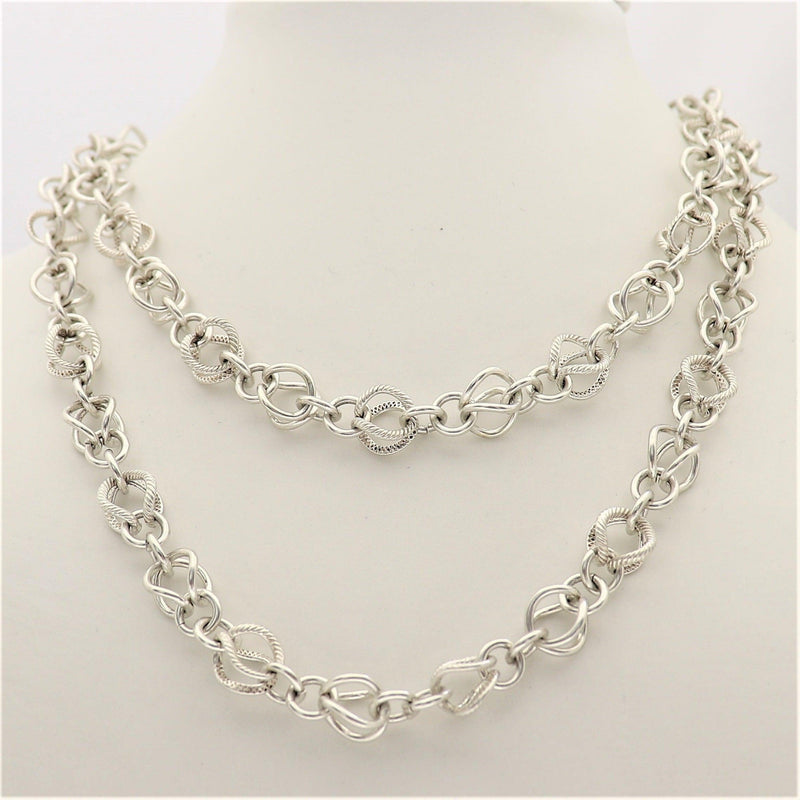 Silver Fancy Infinity Necklace