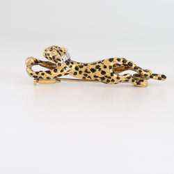 18kt Leopard Brooch - cape diamond exchange