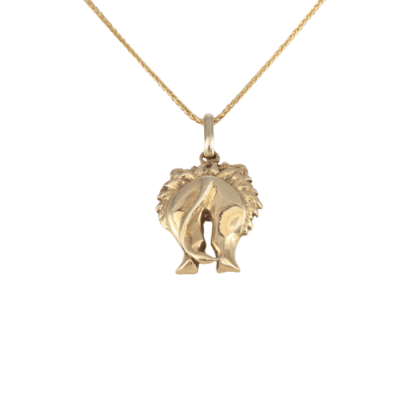 14kt Lion's backside pendant - cape diamond exchange