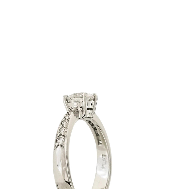 Platinum Diamond Four-Claw Engagement Ring - Cape Diamond Exchange