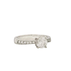 Platinum Diamond Four-Claw Engagement Ring - Cape Diamond Exchange