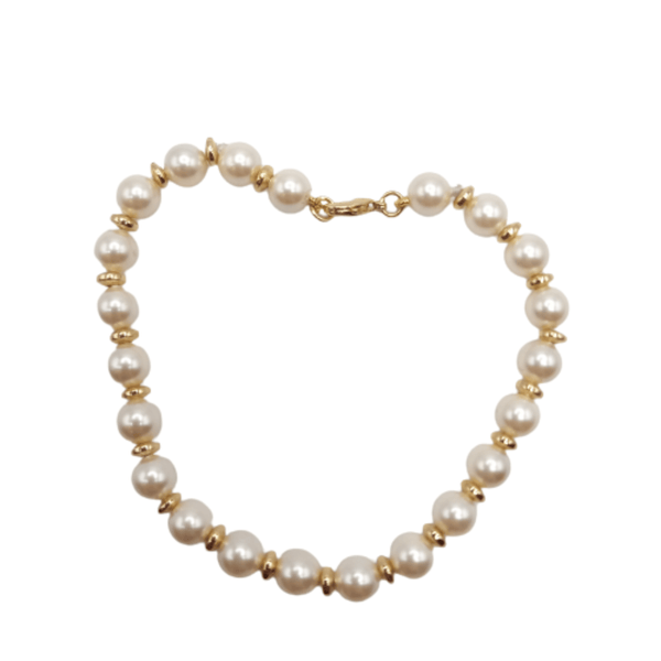 Glass pearl beads with Hematite - Cape Diamond Exchange.