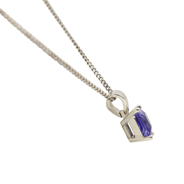 Princess-cut pendant sideview - Cape Diamond Exchange