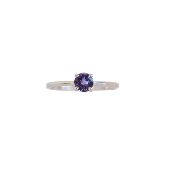 Round Tanzanite Solitaire Ring - Cape Diamond Exchange