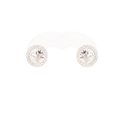 Tree of Life Stud Earrings with Cubic Zircon Cape Diamond Exchange in St. George's Mall