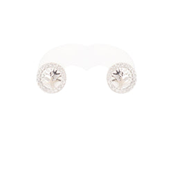Tree of Life Stud Earrings with Cubic Zircon Cape Diamond Exchange in St. George's Mall
