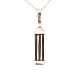 Silver Bar Pendant with Elephant Hair-cape diamond exchange