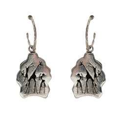 Silver Rockart Paw Elephant Hair Earrings Cape Diamond Exchange in St. George's Mall