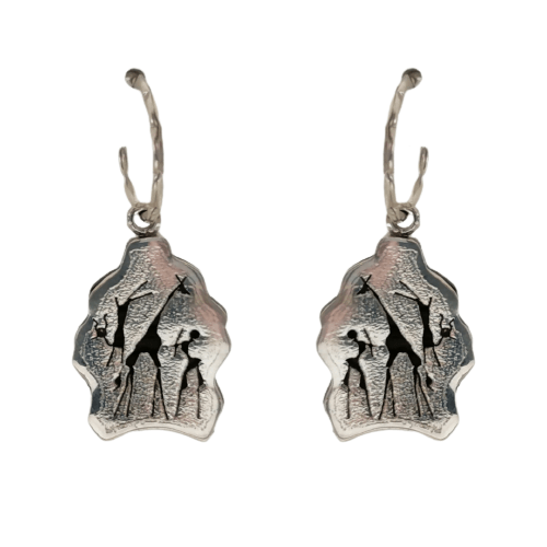 Silver Rockart Paw Elephant Hair Earrings Cape Diamond Exchange in St. George's Mall