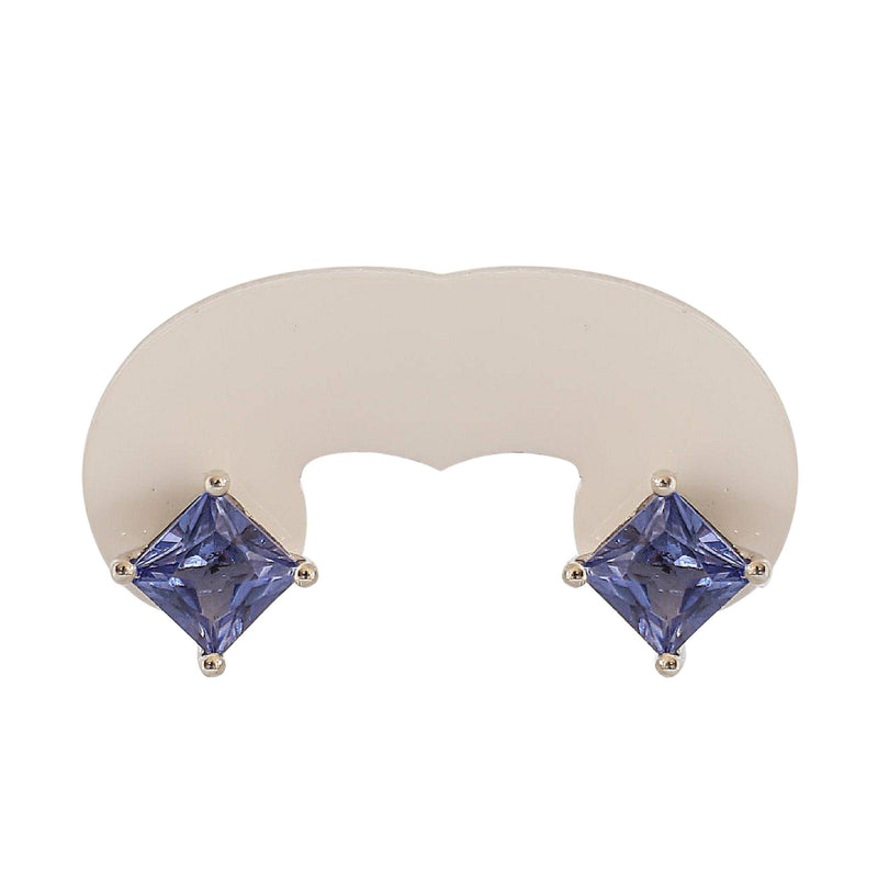 Silver Bluestone stud Earrings - Cape Diamond Exchange