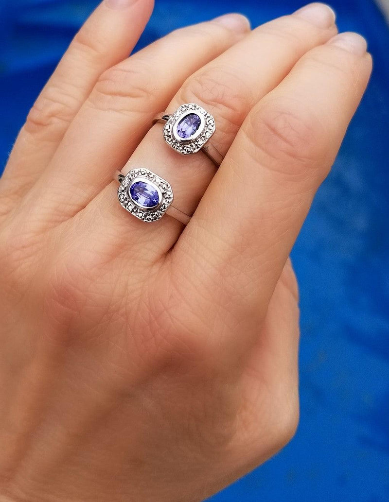 Oval Tanzanite Rings at Cape Diamond Exchange