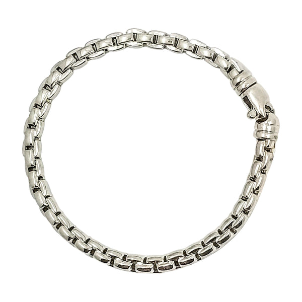 9 kt White Fope Gold Bracelet - Cape Diamond Exchange