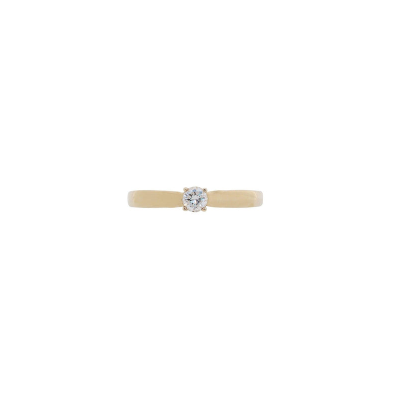 Yellow Gold Diamond Engagement Ring - cape diamond exchange