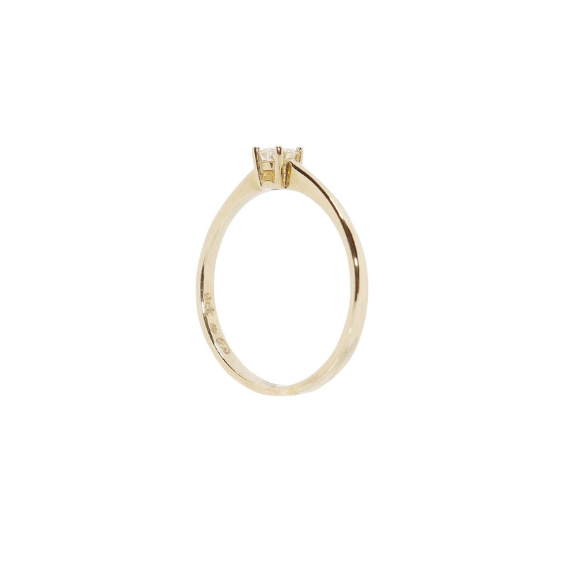 Yellow Gold Ring side view- Cape Diamond Exchange