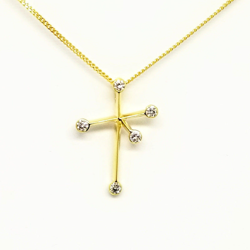 Yellow Gold Southern Cross Pendant - Cape Diamond Exchange