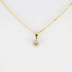 18 kt Yellow Gold Diamond Pendant - Cape Diamond Exchange