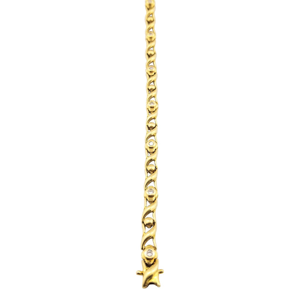 18 kt Yellow Gold Tennis Bracelet - Cape Diamond Exchange