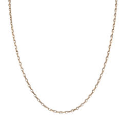 9karat Yellow Gold Cable Link Chain   This is a classic Anchor cable link chain with simple oval or round links. The links connect each other horizontally and vertically. Perfect for a pendant or just as it is.  Cape Diamond Exchange