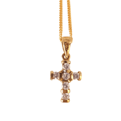 Cross With Stones - cape diamond exchange