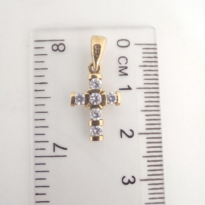 Cross With Stones - measurements - cape diamond exchange