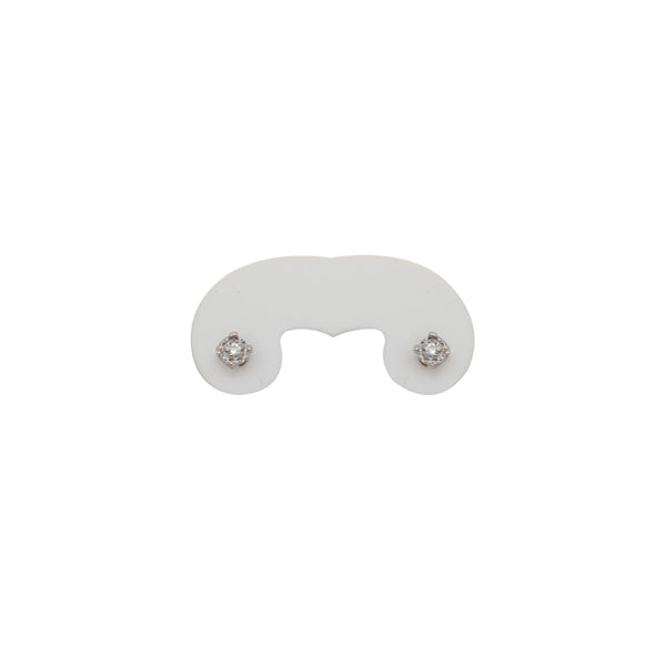 White Gold Diamond Stud Earrings - Cape Diamond Exchange