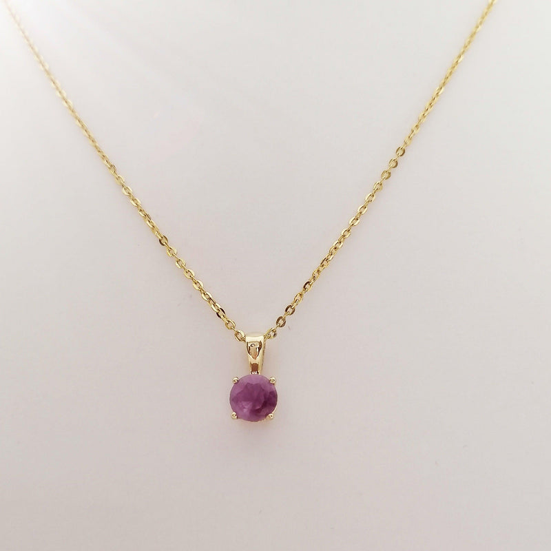 Yellow Gold Amethyst Pendant Cape Diamond Exchange