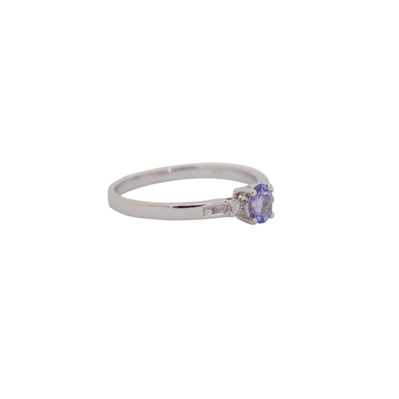 Tanzanite Ring with White Gold - cape diamond exchange