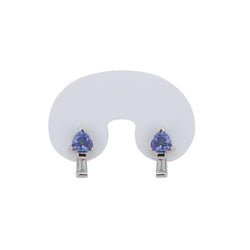 White Gold Trillion and Baguette Diamond Earrings - cape diamond exchange