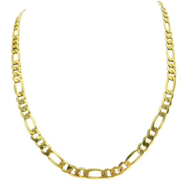 9kt Yellow Gold Figaro Chain - Cape Diamond Exchange