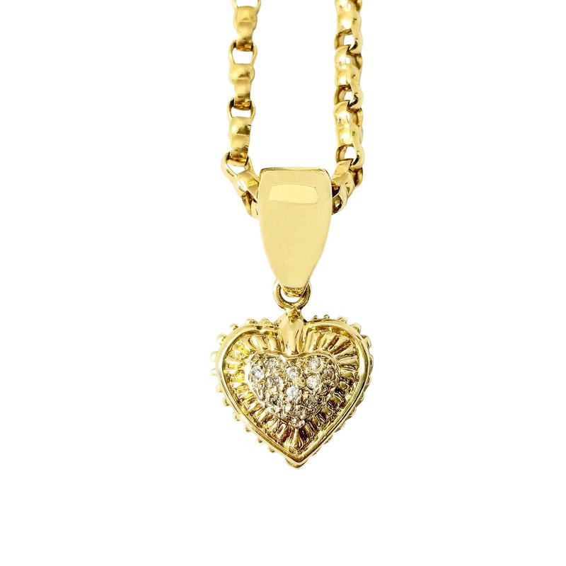 Heart Shaped Pendant with Diamonds - Cape Diamond Exchange